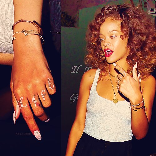 Rihanna Tatuajes Thug Life
