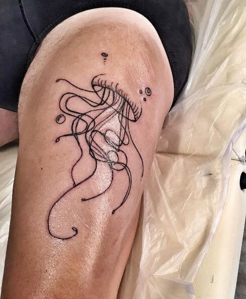 Tatuajes De Medusas De Tinta Fresca