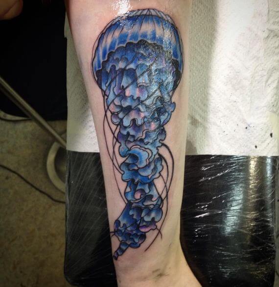 Plantilla de tatuaje de medusa