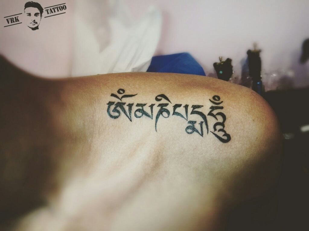 Ideas de tatuajes Om Mani Padme Hum 11