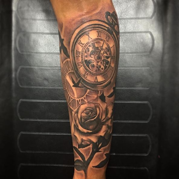 Mejor diseño e ideas de tatuajes de relojes Pocekt