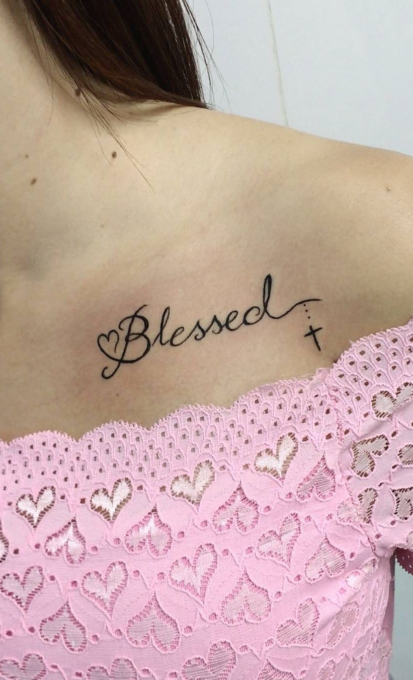 Pequeños diseños de tatuajes de bendición simples (82)