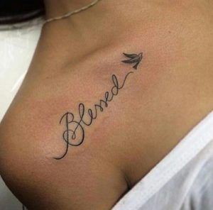 Pequeños diseños de tatuajes de bendición simples (154)