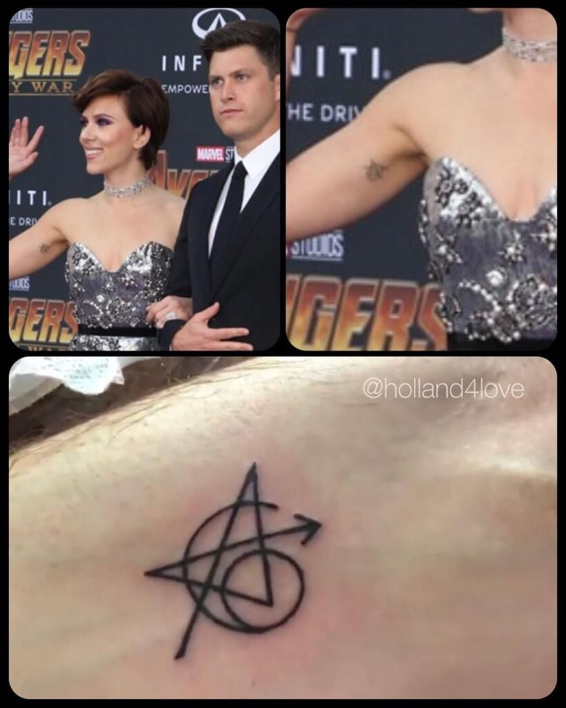 Scarlett Johansson Avengers Logo Tatuaje