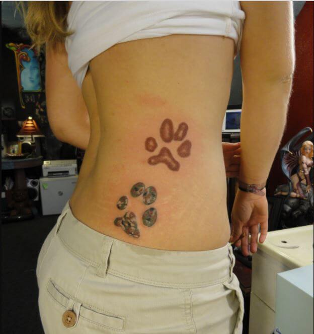 Significado del tatuaje de la pata del perro