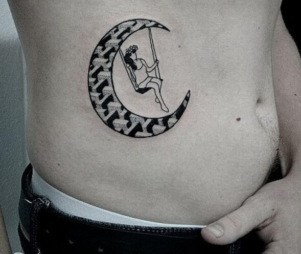 Tatuaje De Luna Celta