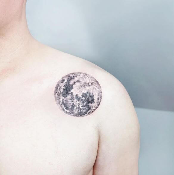 Tatuaje De Luna Llena