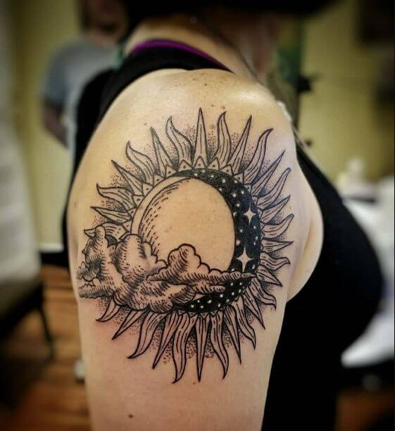 Diseños De Tatuaje De Sol Y Luna