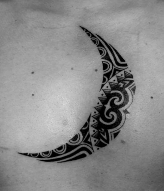 Tatuaje De Luna Tribal