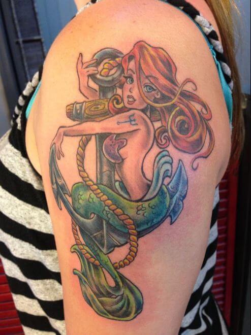 Tatuajes De Anclas Y Sirenas