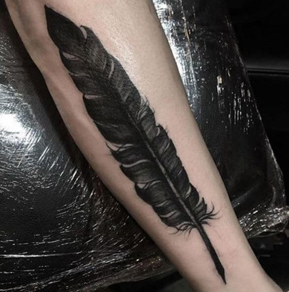 Tatuajes De Plumas Negras