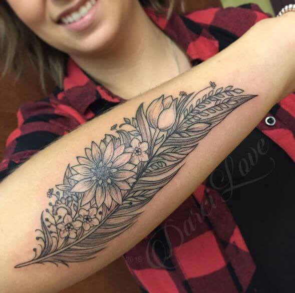 Diseños Geniales De Tatuajes De Plumas