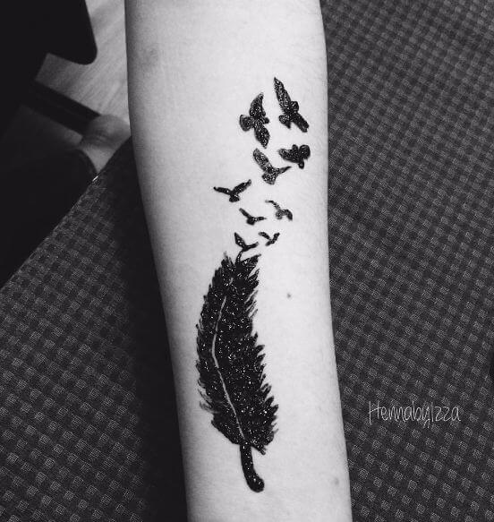 Tatuajes De Plumas En El Brazo