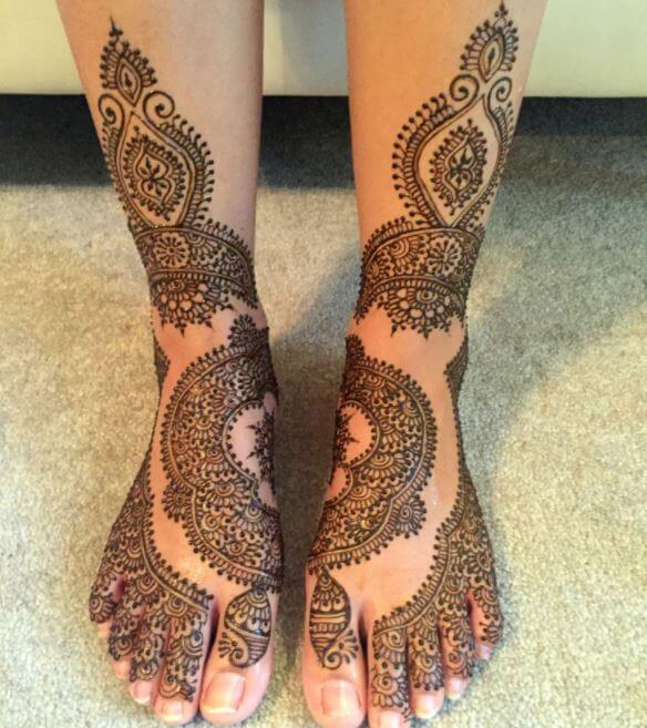 Diseños nupciales de Mehndi 2018