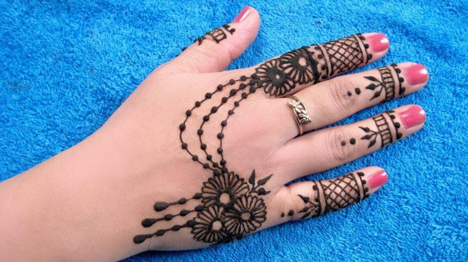 Diseños fáciles de Mehndi para imágenes de manos