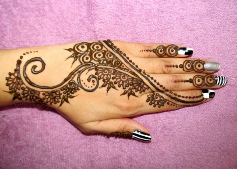 Diseños de mano Mehndi