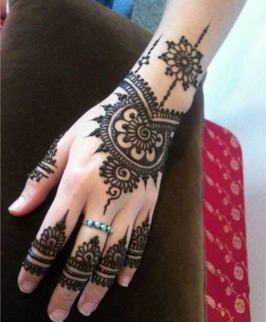 Últimos diseños simples árabes de Mehndi