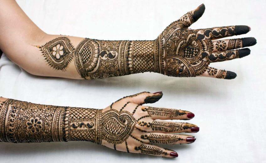 Diseños Mehndi para novias