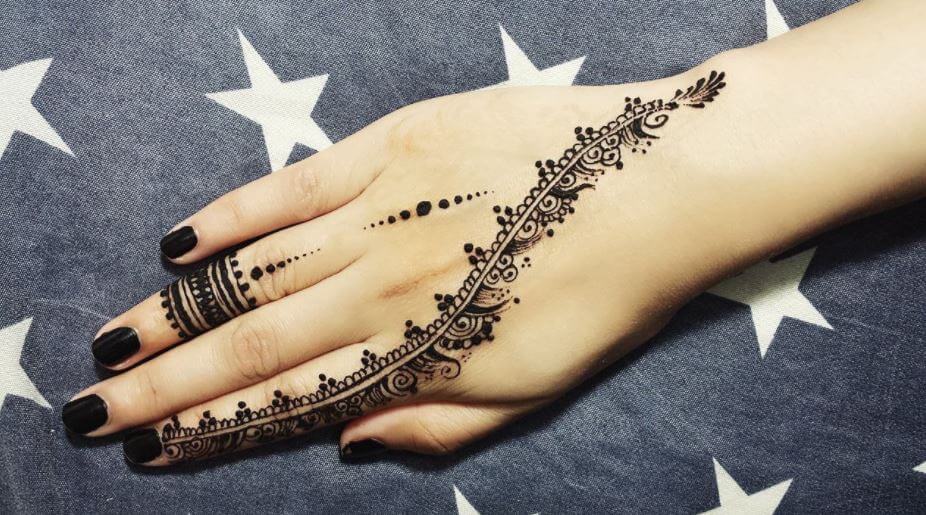 Diseños Mehndi para dedos