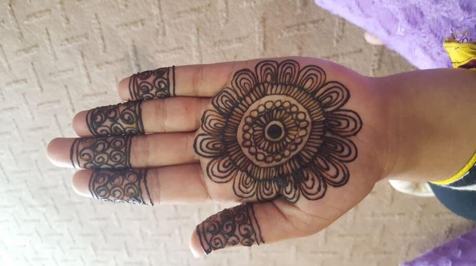 Diseños redondos de Mehndi