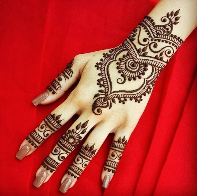 Diseños simples de Mehndi árabe