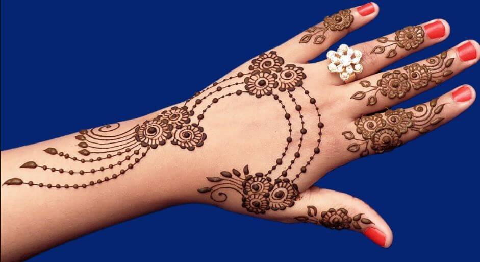 Imágenes de diseños simples de Mehndi