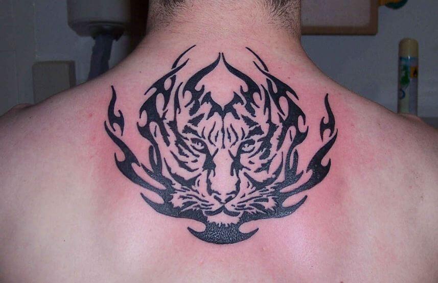 Tatuaje De Tigre Tribal