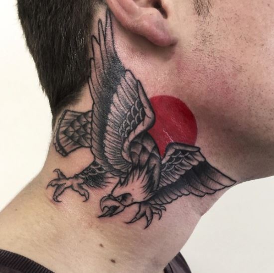 Diseño de tatuajes de espalda de águila