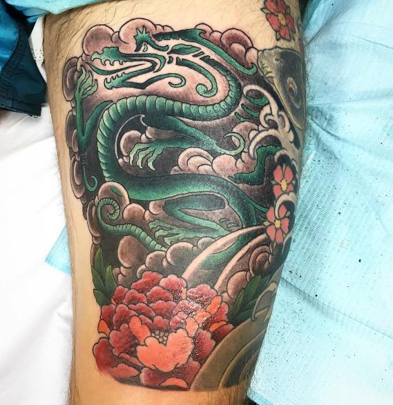 Ideas de tatuajes de dragones chinos