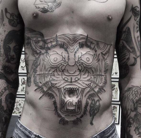 Tatuaje de tigre en el cuerpo 4