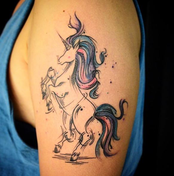 Hermosos Tatuajes De Unicornio