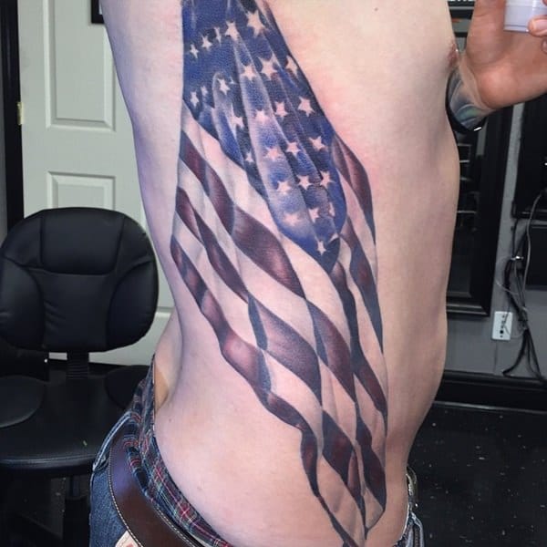 16160916 Tatuajes de la bandera americana