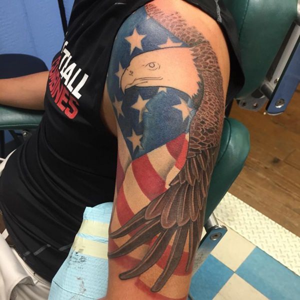 7160916 Tatuajes de la bandera americana
