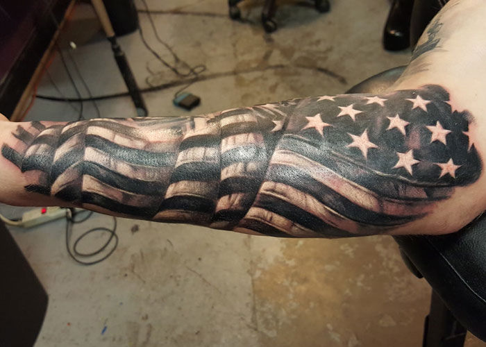 Tatuajes Patrióticos De La Bandera Estadounidense