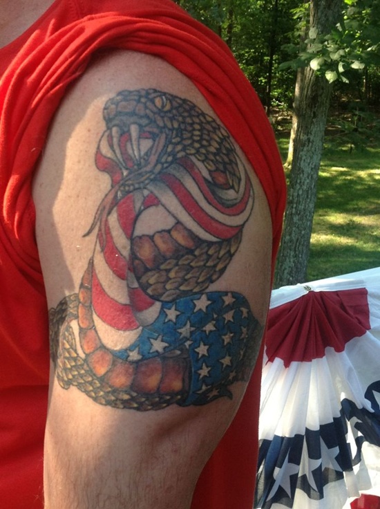 Tatuaje de la bandera americana 2