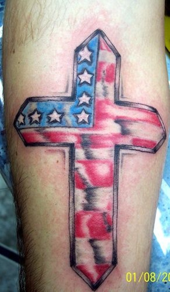 Tatuaje de la bandera americana 7