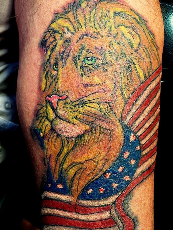 Tatuaje de la bandera americana 18