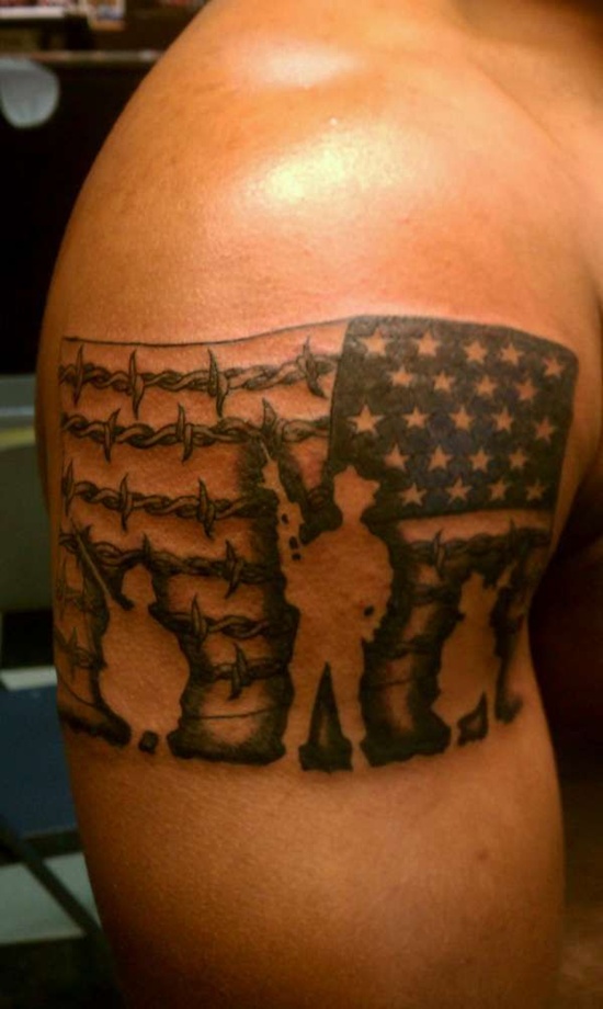 Tatuaje de la bandera americana 19