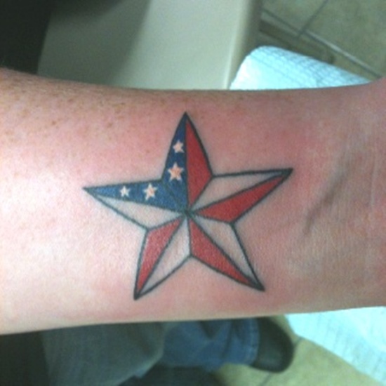 Tatuaje de la bandera americana 8