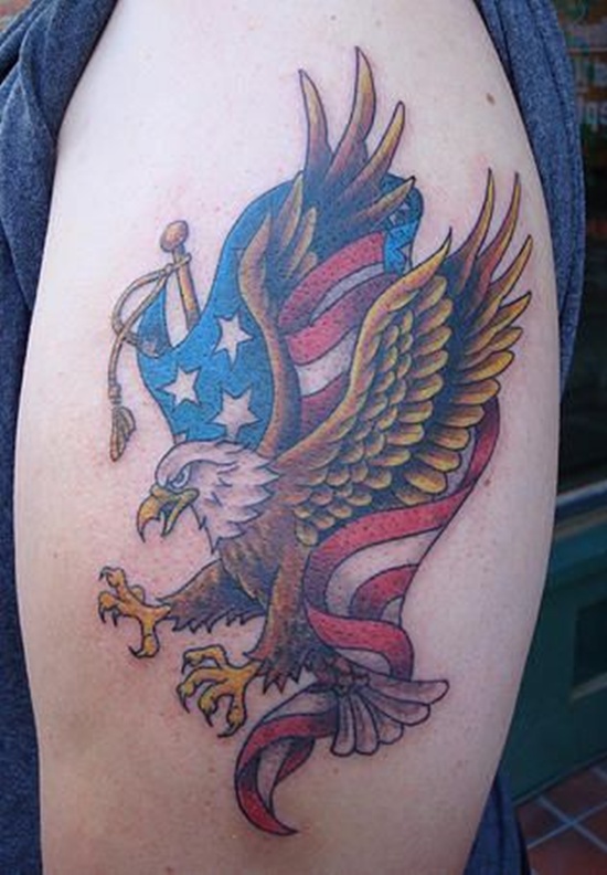 Tatuaje de la bandera americana 15