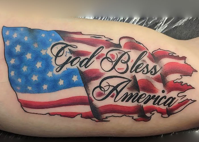 Ideas de tatuajes de bandera americana