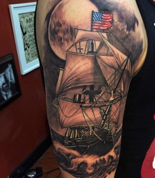 Impresionantes diseños de tatuajes americanos para hombres