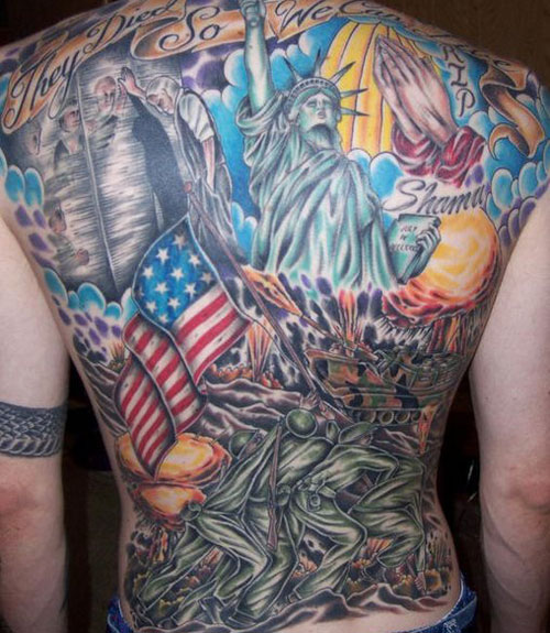 Los mejores tatuajes patrióticos americanos
