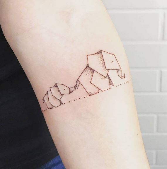Tatuaje De Origami 9