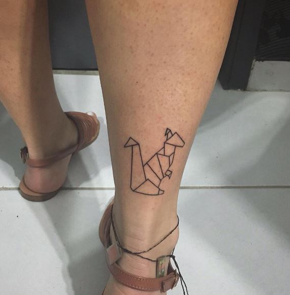 Tatuaje De Origami 23