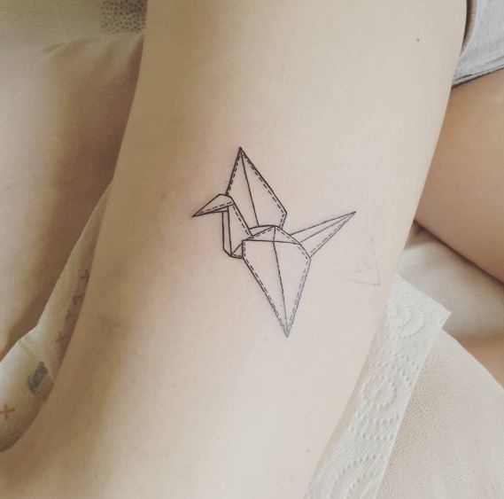 Tatuaje De Origami 30