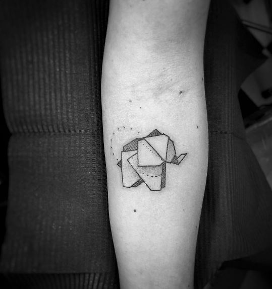 Tatuaje De Origami 40