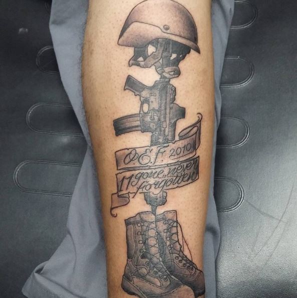 Increíble diseño de tatuajes del cuerpo de marines