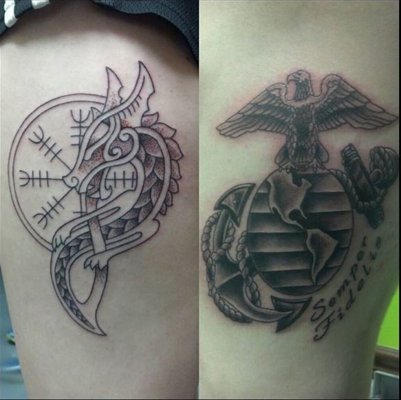 Mejores diseños e ideas de tatuajes del cuerpo de marines para niños