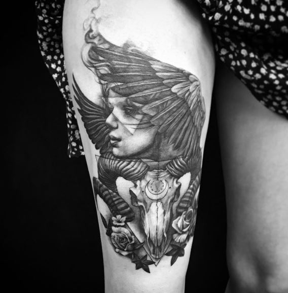 Tatuaje de ala en el brazo 4